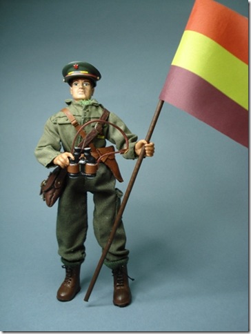 Teniente del Ejercito Popular Batalla del Ebro 1938. Escala 1/10 madelman custom