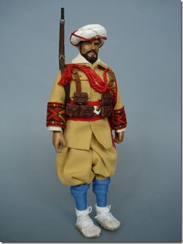 GASTADOR EN UNIFORME DE PARADA DE LAS TROPAS REGULARES DE MARRUECOS Escala 1/10 madelman custom