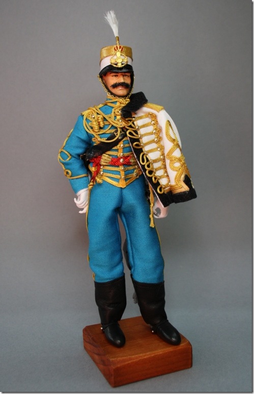 SOLDADO DEL REG. DE LOS HUSARES DE LA PRINCESA 1892 Figura articulada Escala 1/10 madelman custom