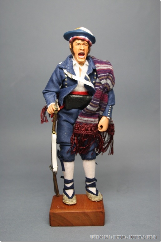 VOLUNTARIO CARLISTA ARAGONES – 1ª GUERRA CARLISTA 1834 – Figura articulada Escala 1/10 madelman custom