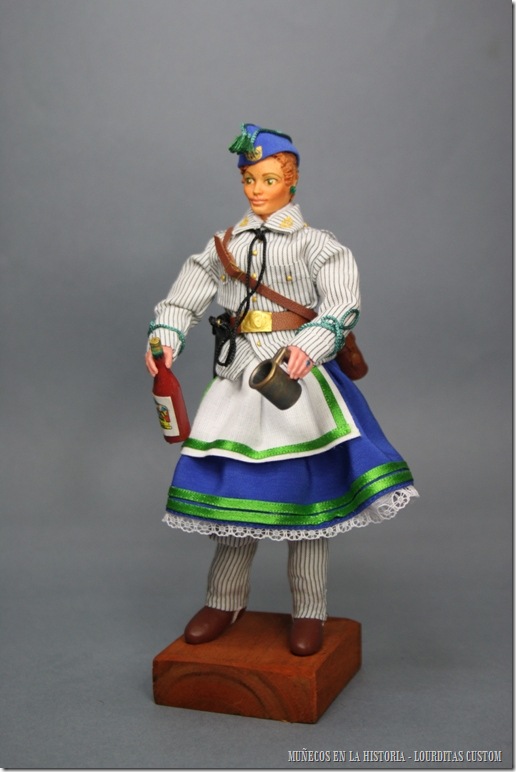 CANTINERA DEL BATALLÓN DE CAZADORES DE TALAVERA (Melilla 1909) Figura articulada Escala 1/10 madelman custom