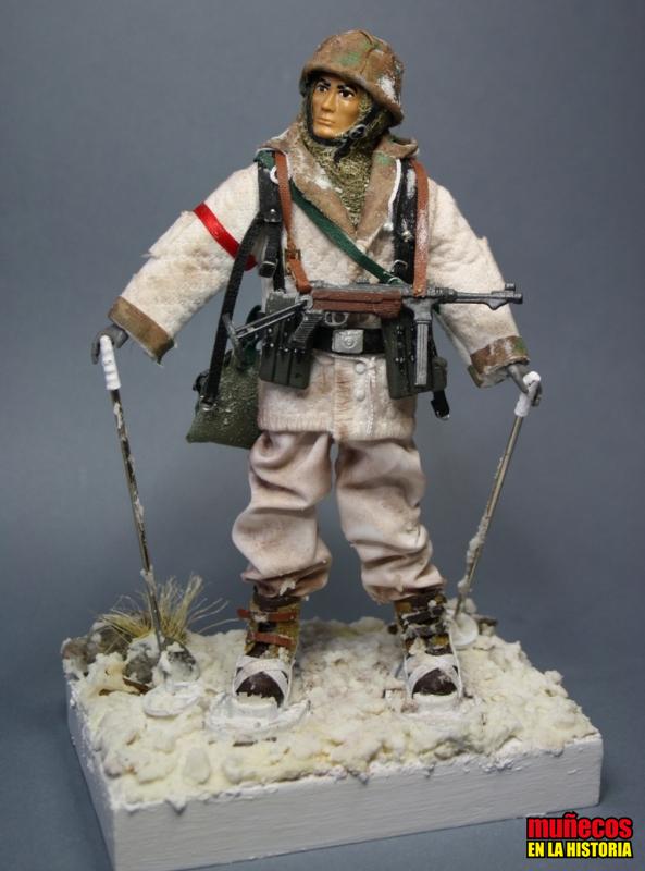 SOLDADO ALEMAN WWII EN UNIFORME DE INVIERNO – I – Figura articulada Escala 1/10 madelman custom