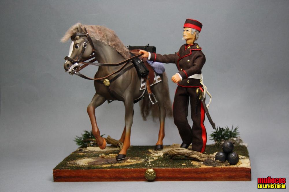 SOLDADO DE ARTILLERÍA. ESCUADRÓN DE REMONTA EN TRAJE DE DIARIO 1862 – Figura articulada Escala 1/10 madelman custom