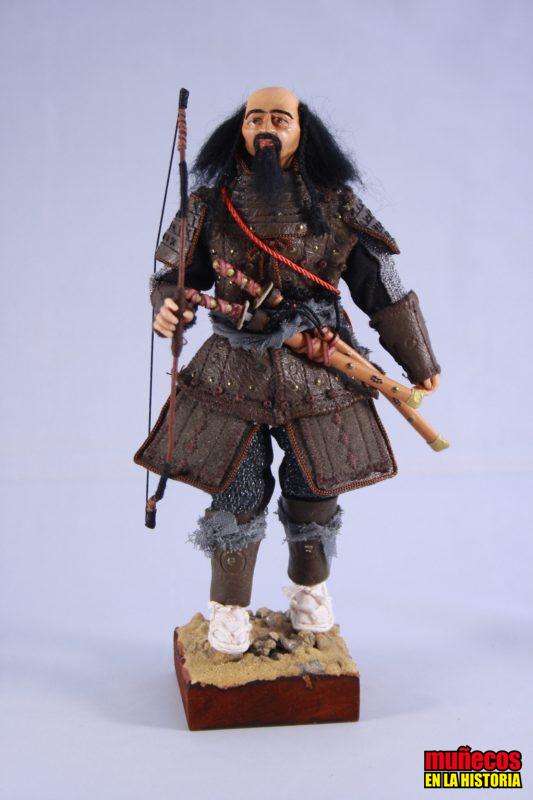 ARQUERO SAMURAI,  COMBATES DE CAGAYÁN 1582  – Figura articulada Escala 1/10 madelman custom