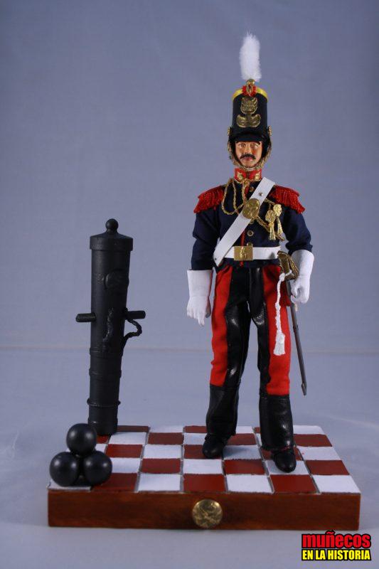 ESCUADRON DE ARTILLERIA DE LA GUARDIA REAL. 1839  – Figuras articuladas Escala 1/10 madelman custom