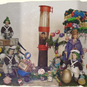 DIORAMA «LA FABRICA DE CHOCOLATE » 1971 MADELMAN CUSTOM COMPLETO