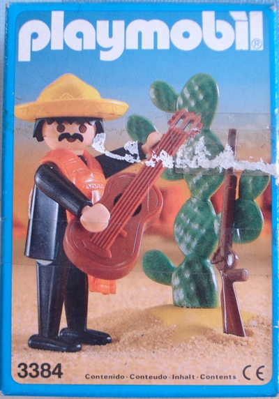 3384 MEJICANO CON GUITARRA Y CACTUS